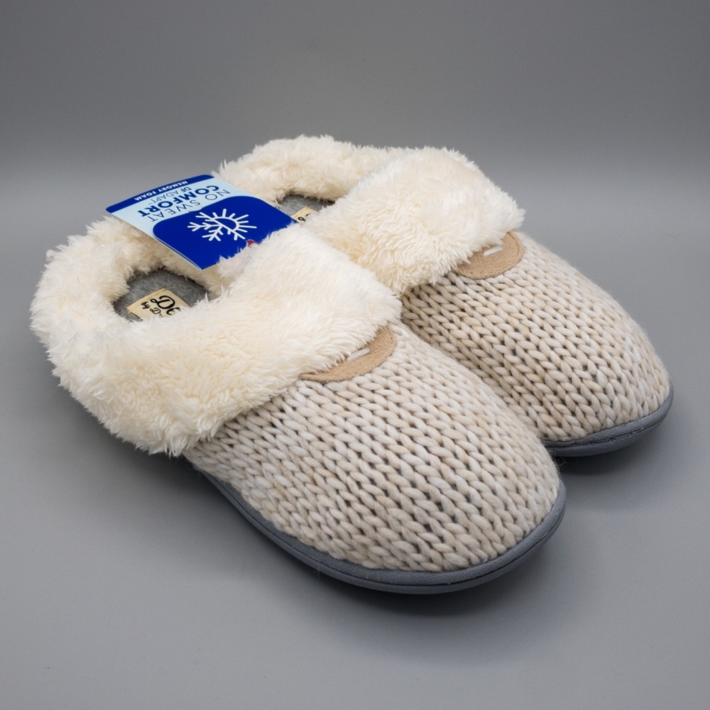 ‼️SOLD‼️ Dearfoam Dluxe Brand New Memory Foam Women’s Slippers - Size M 7/8 - Picture 2 of 14